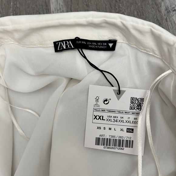 Zara Stretched Linen Blend Dress - Picture 4 of 9